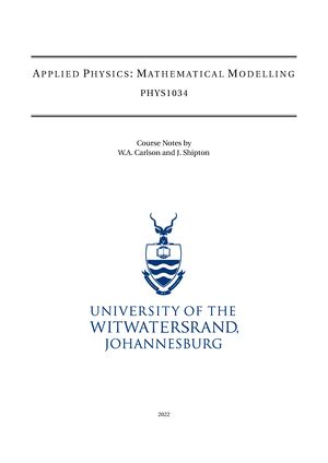 Mathematical Modelling Tutorial 的图像结果