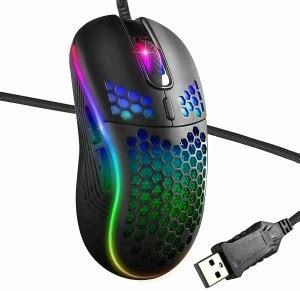 Rocketek Honeycomb Wired , RGB Backlight and 8000 Adjustable DPI ...