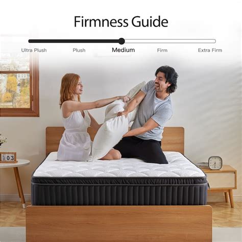 Ifluous 12-in Medium Full Hybrid Memory Foam/Coil Blend Mattress in a ...