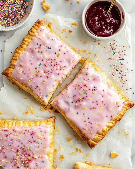 Giant Triple Berry Lavender Pop Tart Recipe - YummyHere