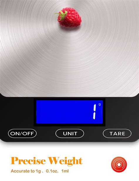 Buy JSK 33lb Digital Food Scale, Rechargeable Kitchen Scale for Food ...