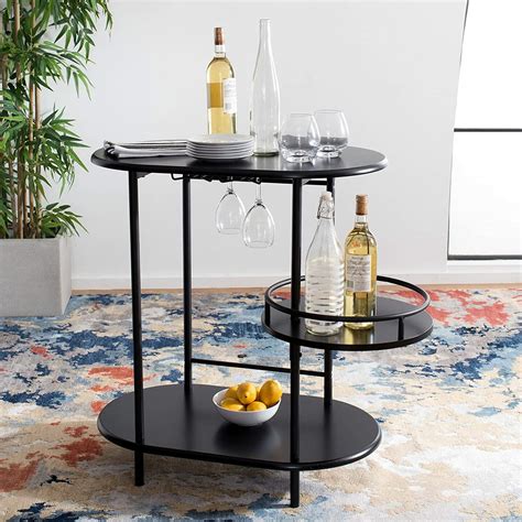 8 Chic Black Bar Carts You'll Love - Wine with Paige