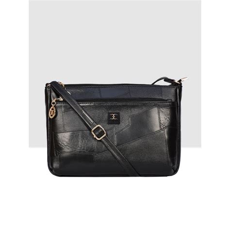 Buy ESBEDA Black Stylish Textured Sling Bag Online