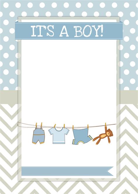 free baby boy shower invitations