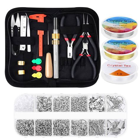 HASTHIP® Jewelry Making Tools with Portable case, DIY Work Materials ...