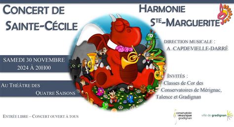 Concert de Sainte Cécile de lHarmonie Sainte Marguerite, Théâtre Des ...