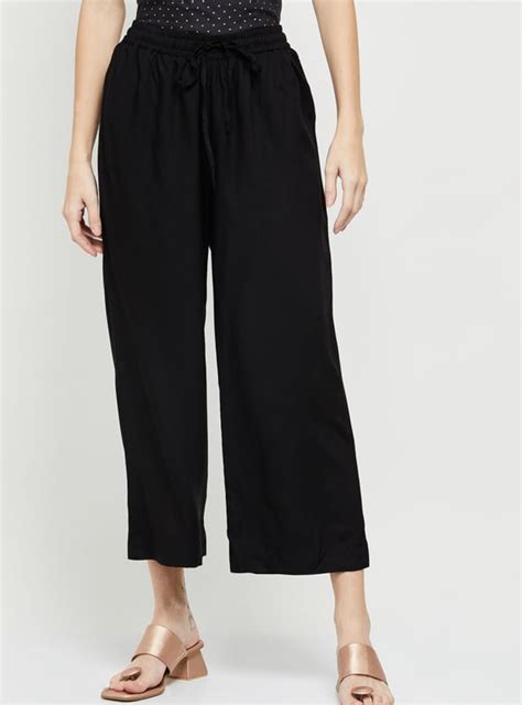 Buy Women Solid Ankle-Length Elasticated Palazzos Online at just Rs ...