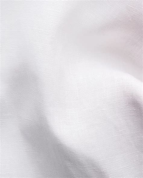 White Linen Shirt - Wide Spread - Eton