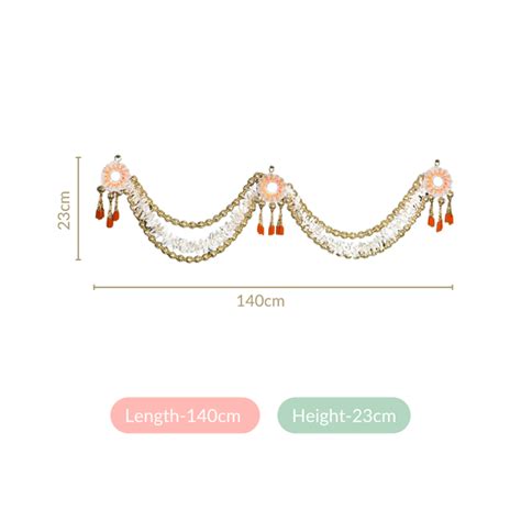 Festive Flower Wall Hanging With Moti Balls Online - Premium Wall ...