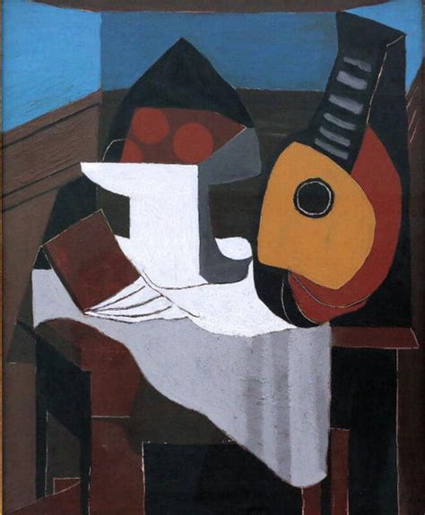 Pablo Picasso - Mandoline, Panier De Fruit Et Bras De Platre - Mandolin ...