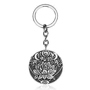 Buy ZZEBRA 1234: Fashion Jewelry Wiccan Lotus Flower Wicca Moon Pendant ...