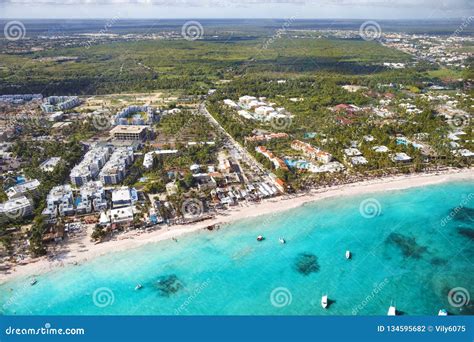 Coastal Zone of the Dominican Republic. View from the Cockpit of the ...