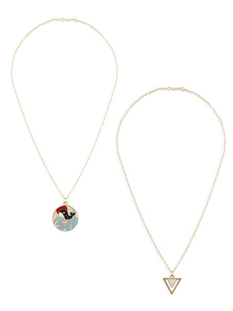 Buy ZAVERI PEARLS Set Of 2 Multi For Women-Colour Enamelled Dolphin ...