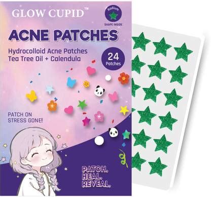 glow cupid Radium Star Shape Hydrocolloid Acne Pimple Patch with Tea ...