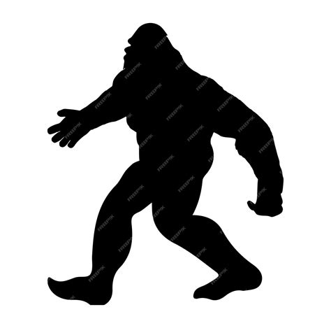 Premium Vector | Bigfoot silhouettes vector and bigfoot concept illustration