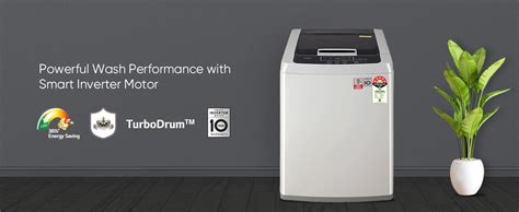 LG 8 Kg 5 Star Smart Inverter Technology TurboDrum Fully Automatic Top ...