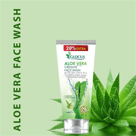 GLOCUS Alovera Creamy 120ml Face Wash - Price in India, Buy GLOCUS ...