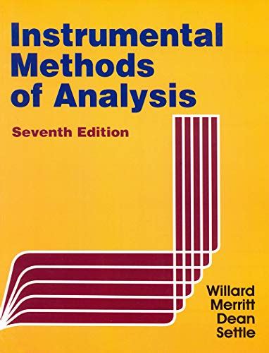Instrumental Methods of Analysis eBook : Willard. M.H.: Amazon.in ...