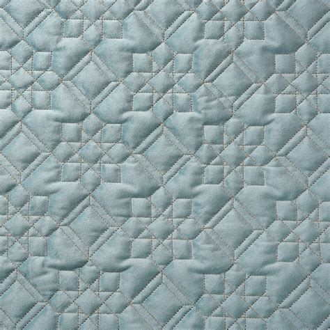 Quilted Aqua Blue Table Cover With Silver Threadwork Online - Premium ...