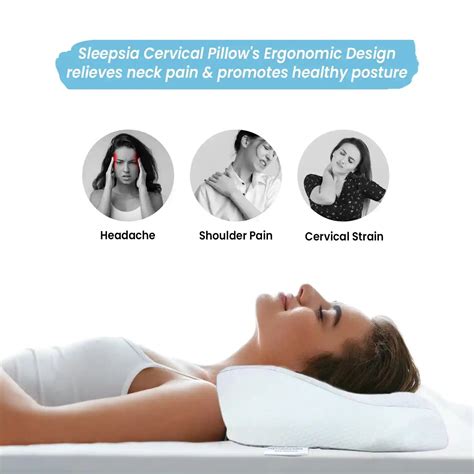 Memory Foam Pillows for Sleeping for Cervical, Lumbar & Knee Pain ...