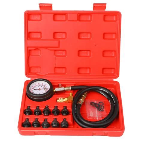 Buy Oil Pressure Tester Tool, Oil Pressure Gauge kit, 0-140 PSI ...