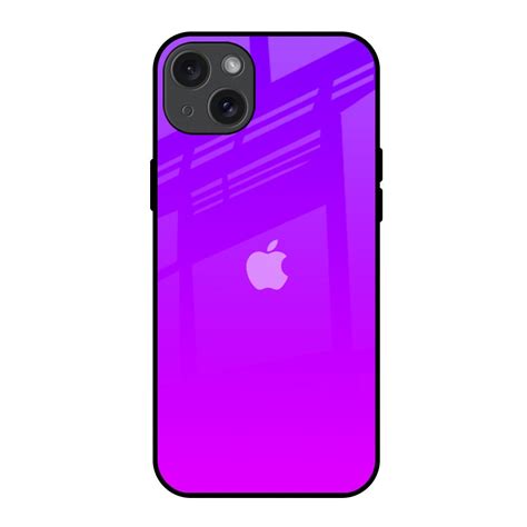 Purple Pink iPhone 15 Plus Glass Back Cover - Flat 35% Off On iPhone 15 ...