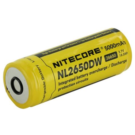 Nitecore R40 Spare Battery - NL2650DW 26650 5000mAh 3.7V Rechargeable ...