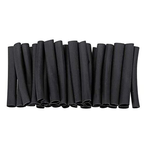 Immech - 250 Pcs Black 2mm Polyolefin Heat Shrink Tube, Insulated Wire ...