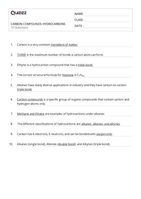50+ alkanes cycloalkanes and functional groups worksheets for 9th Class ...