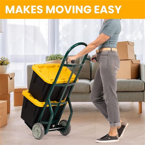 Haulpro Heavy Duty Steel Hand Truck Dolly, 8” Wheels 800Lb Capacity ...