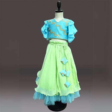 Indian Lehenga For Baby Girl - Buy Red Lehenga Online
