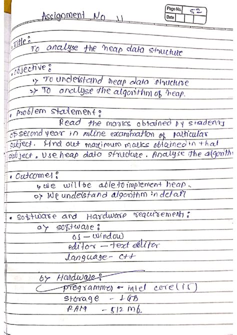 Heap Data Structure Analysis and Implementation - Assignment No 11 ...