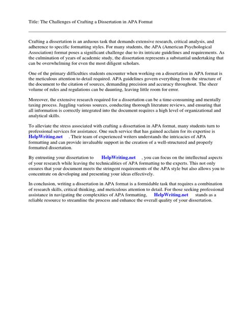 Image result for Dissertation APA Examples