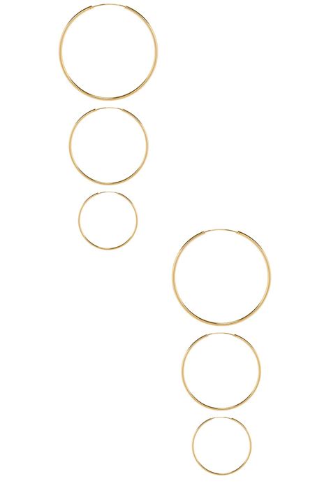 joolz by Martha Calvo Endless Hoops Set in Gold | REVOLVE