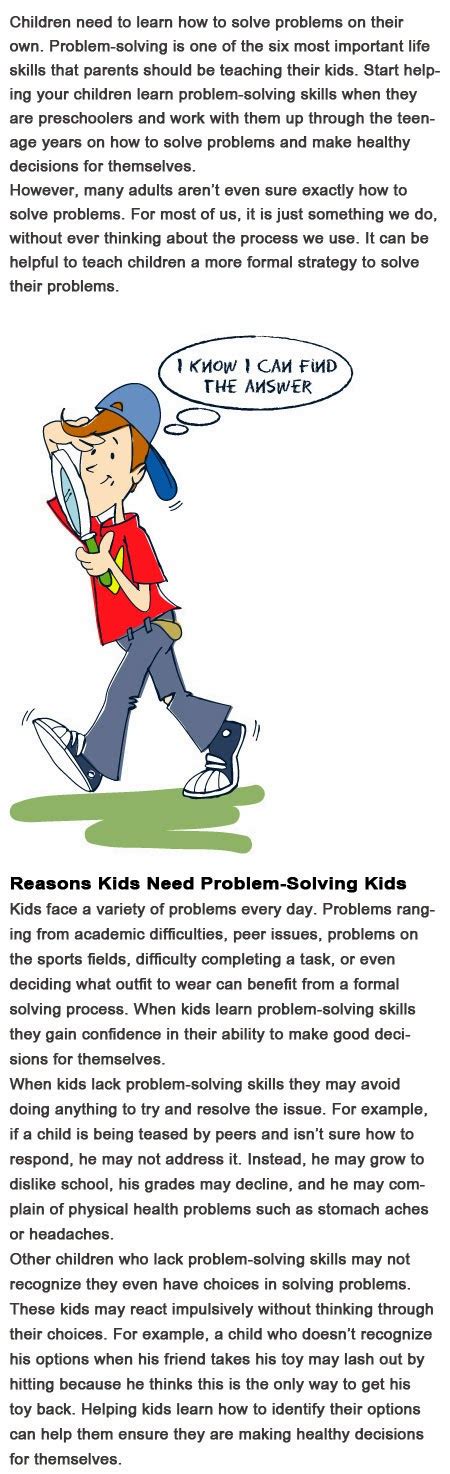 Image result for Problem Solving Process for Kids