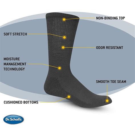 Dr. Scholl's Mild Compression Diabetic Socks | Medline
