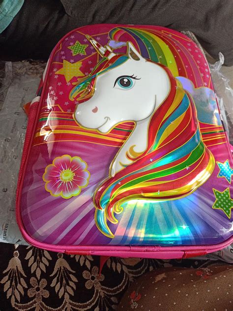 Urban Festivities Metal Unicorn School Backpacks Bag Five Piece Combo ...