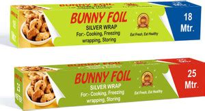 BUNNY FOIL 18 METER + 25 METER ALUMINIUM FOIL PACK 2 Aluminium Foil ...