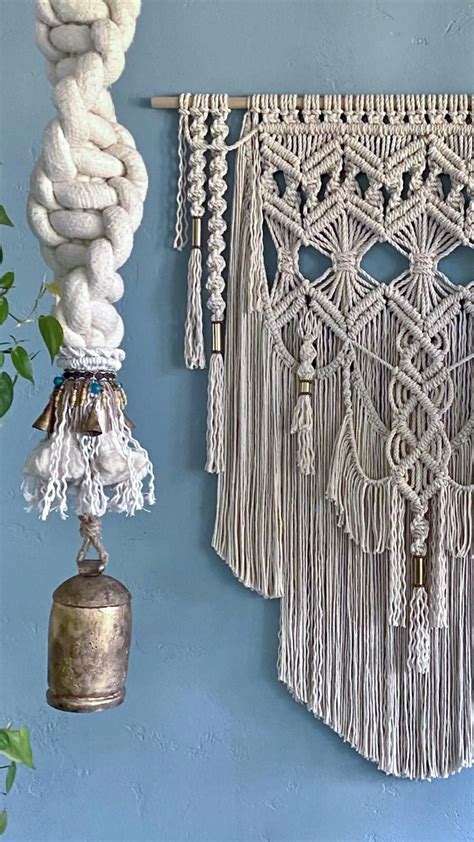 Large macrame wall hanging bohemian woven wall decor etsy – Artofit