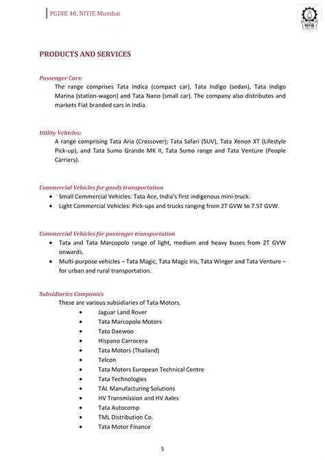 Study on organizational structure and leadership style of tata motors | PDF