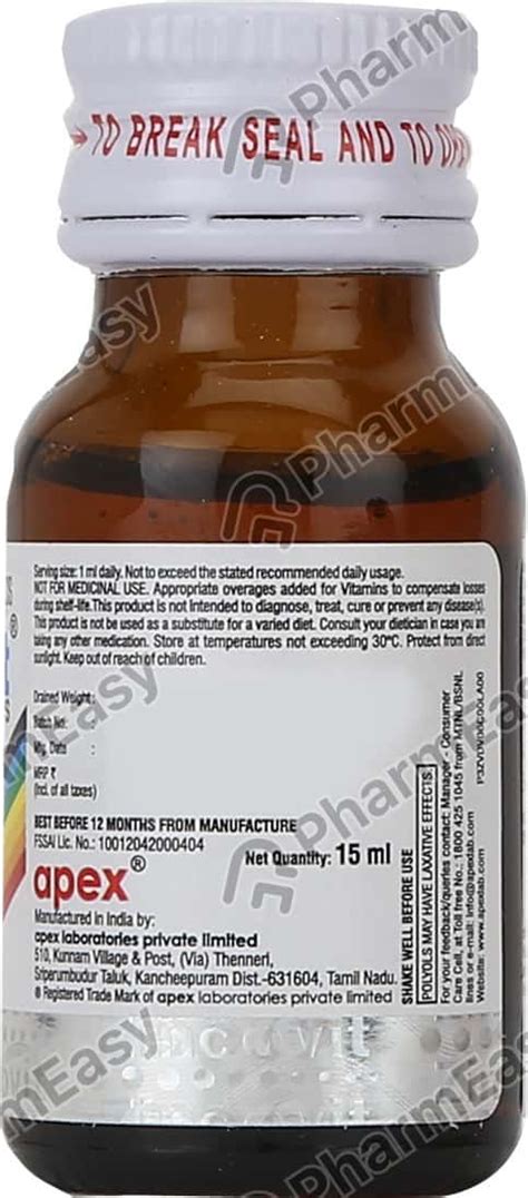 Buy ZINCOVIT BOTTLE OF 15ML DROPS Online & Get Upto 60% OFF at PharmEasy