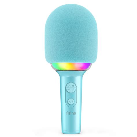 FIFINE Wireless Bluetooth Karaoke Microphone with Built-in Speaker ...