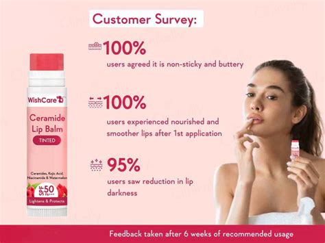 Buy WishCare Ceramide Lip Balm - Tinted SPF 50 PA+++ Online at Best ...