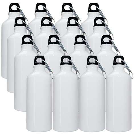 Buy 16 Pack Sublimation Water Bottle Blanks, 20oz Sublimation Aluminum ...