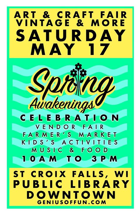 St Croix Falls Spring Awakenings Vendor Fair & Celebration, St. Croix ...