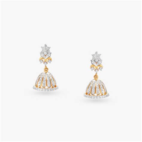 Diamond Jhumka Earrings – Trendy Designs | Tanishq