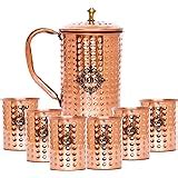Buy MBS Copper Jug, Bottle & Glass Set, 6-Piece, Brown Online at Low ...