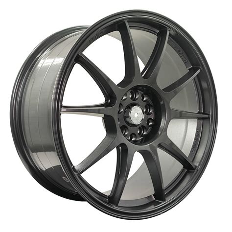 18 X 8.5 Inch Full Gunmetal Wheels Rim 5X100 / 5x114.3 Wheel 5 Lug ET ...