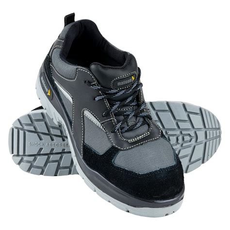 Mallcom Rufus M01 Safety Shoes for Men, Synthetic Microfiber Upper ...