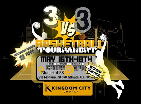 3v3 Basketball Tournament, 931 McDaniel St SW, Atlanta, 15 May to 17 ...